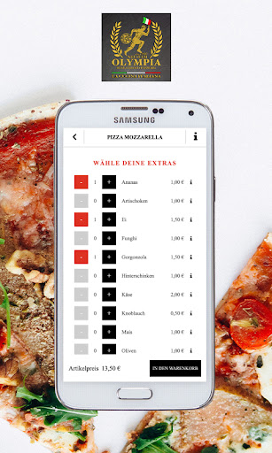 Pizzeria Olympia Screen 3
