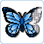 Cover Image of Tải xuống Pixel Art Butterfly Game  APK