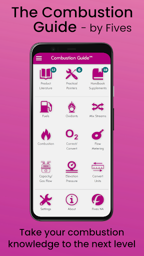 Android application Combustion Guide - by Fives screenshort