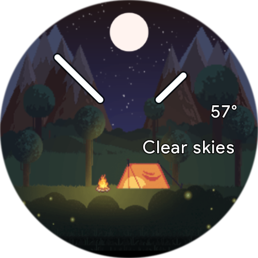 Horizon Pixel Camp Watch Face logo