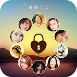 Photo Lock Screen  -  circle icon