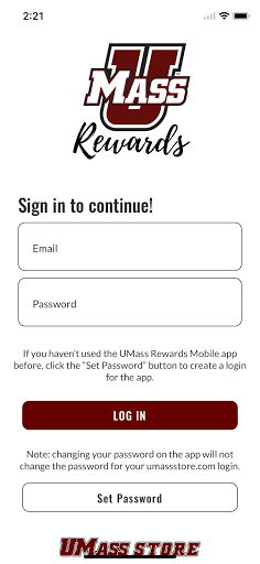 Android application UMass Store screenshort
