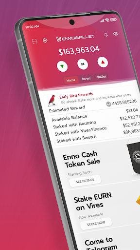 Android application Enno Wallet screenshort