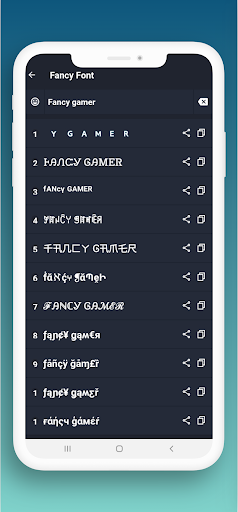 Fancy Nickname Generator Screen 3