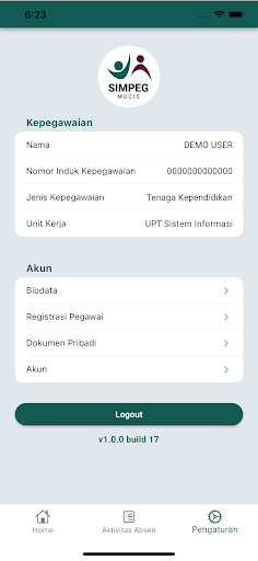 SIMPEG MUCIS Screen 3