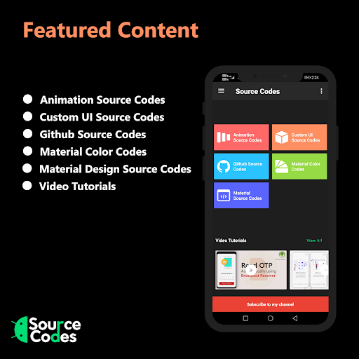 Android application Source Codes - Learn Android screenshort