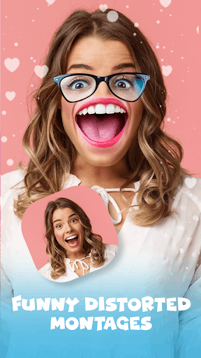 Android application Warp Face Funny Photo Stickers screenshort