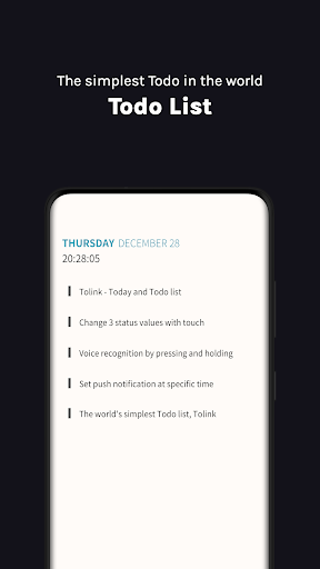 Tolink - Today and Todo list Screen 2