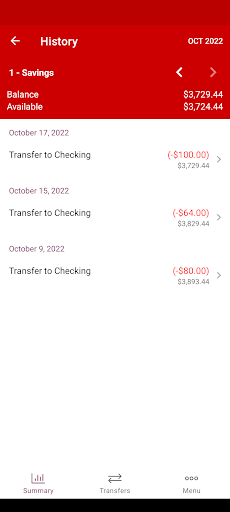 B & I Federal Credit Union Screen 3