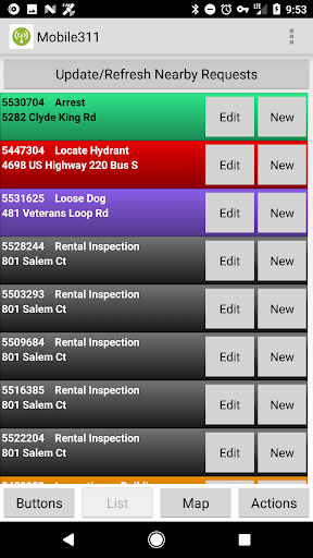 Mobile311 Screen 3