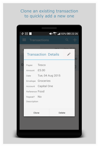 Budget Manager (Lite) Screen 2