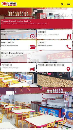 Android application Mega Esfiha - Ponte Alta screenshort