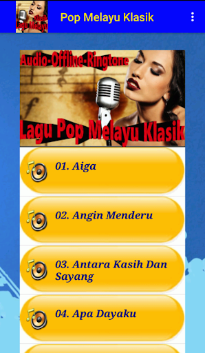 Lagu Pop Melayu Klasik Offline Screen 3