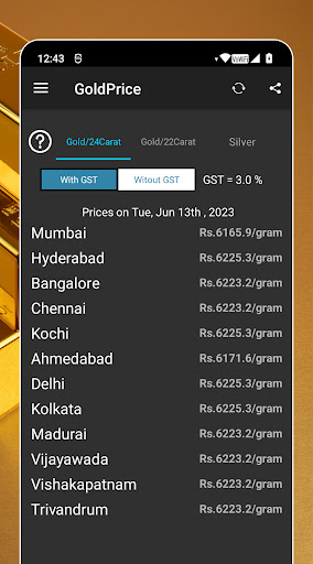 Daily Silver Gold Price India Screen 2