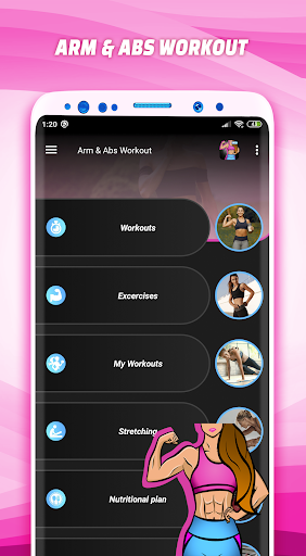 Android application Arm Workout & Abs Workout PRO screenshort