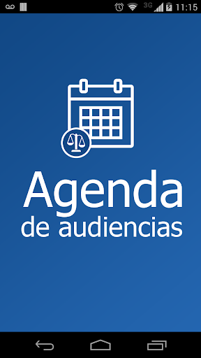 Agenda de audiencias Screen 2