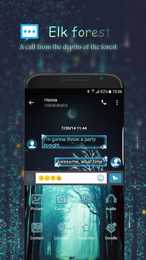 Screenshot of Elk forest Next SMS skin