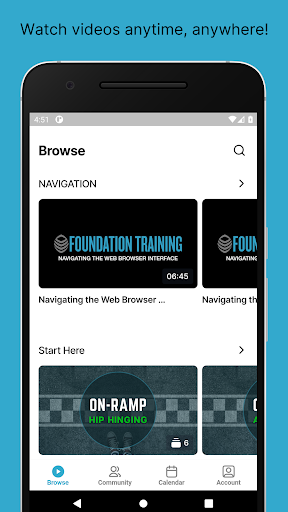 Android application Foundation Training screenshort