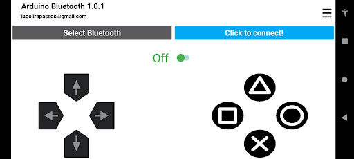 Android application Arduino Bluetooth Controller screenshort