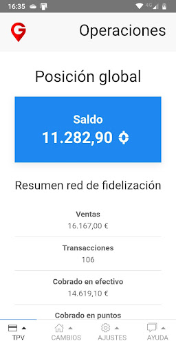 Android application Guiamos Gestión screenshort