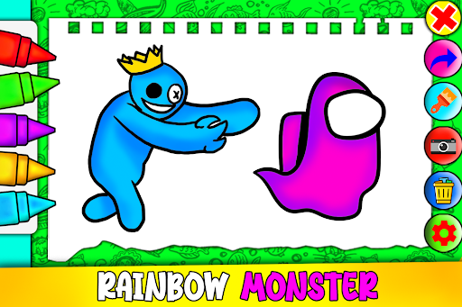 Blue Rainbow Monster survivor