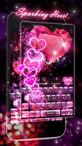 Sparkling Heart Keyboard Theme