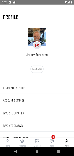 Motorcycle Coaching Screen 2