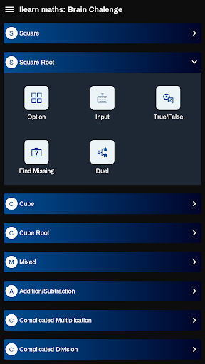 Android application iLearnMaths: Brain Challenge screenshort