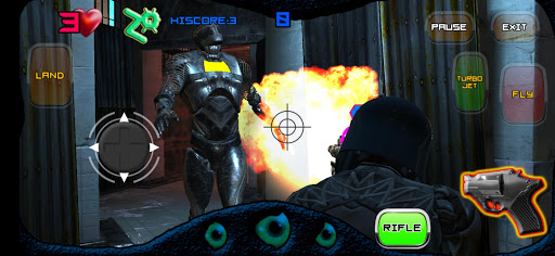 Android application Zombies Vs Robot Police screenshort