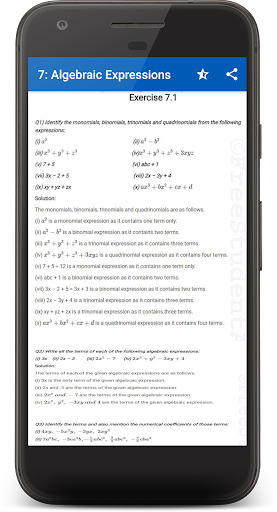 RD Sharma 7th Math Solutions Screen 2