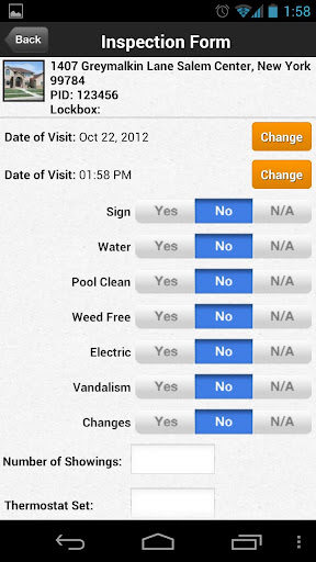 Real Estate Inspector Screen 2