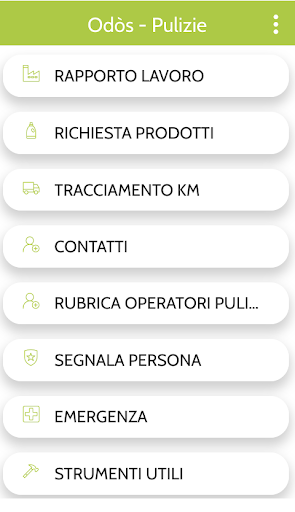 Android application Odòs - Pulizie screenshort
