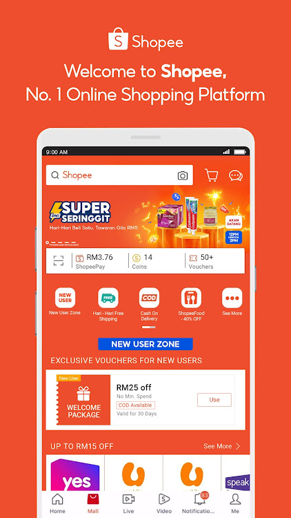 Shopee MY: No Shipping Fee - 3.24.17 - (Android)