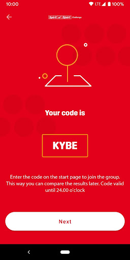 Spirit of Sport Challenge Screen 2