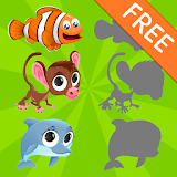 Animals Shadow Puzzles for Kids Free icon
