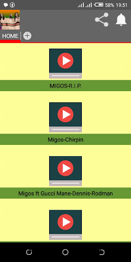 Android application MIGOS ALL SONGS screenshort