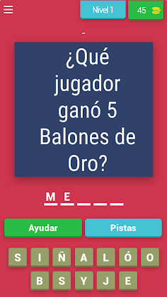 Jugadores Fútbol Quiz - Screenshot 1