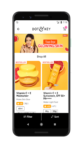 Dot & Key Skincare Shopping Screen 3