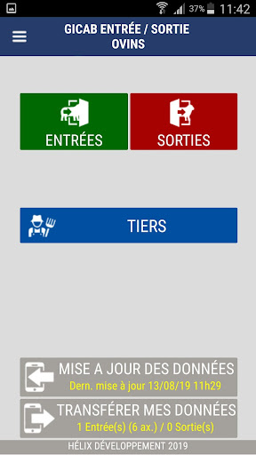 Gicab Entrée/Sortie Ovins