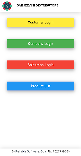Android application Sanjeevini Distributors screenshort
