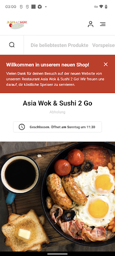 Android application Asia Wok & Sushi 2 Go screenshort