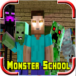 Cover Image of डाउनलोड Monster School Mod for Minecra  APK