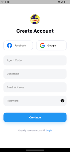 Android application Prestige Assurance Agent screenshort