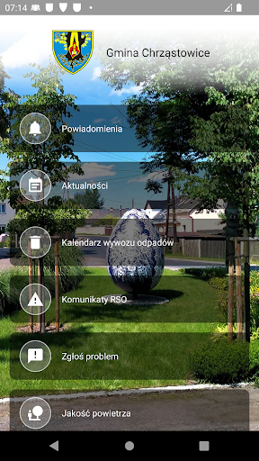 Android application Gmina Chrząstowice screenshort