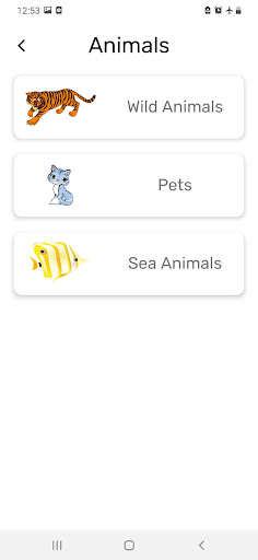 Early Learning App - English Screen 2