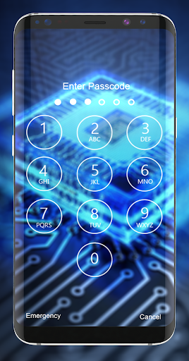 CPU Circuit Board Lock Screen Screen 3