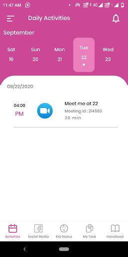 C4D Parent App Screen 2