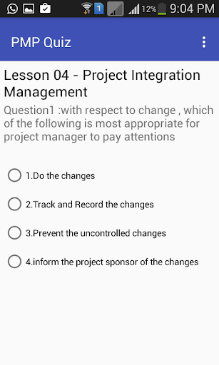 IISL PMP Quiz Screen 2