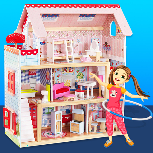 Doll house Design: Home games logo