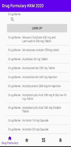 Android application Malaysia Drug Guide screenshort
